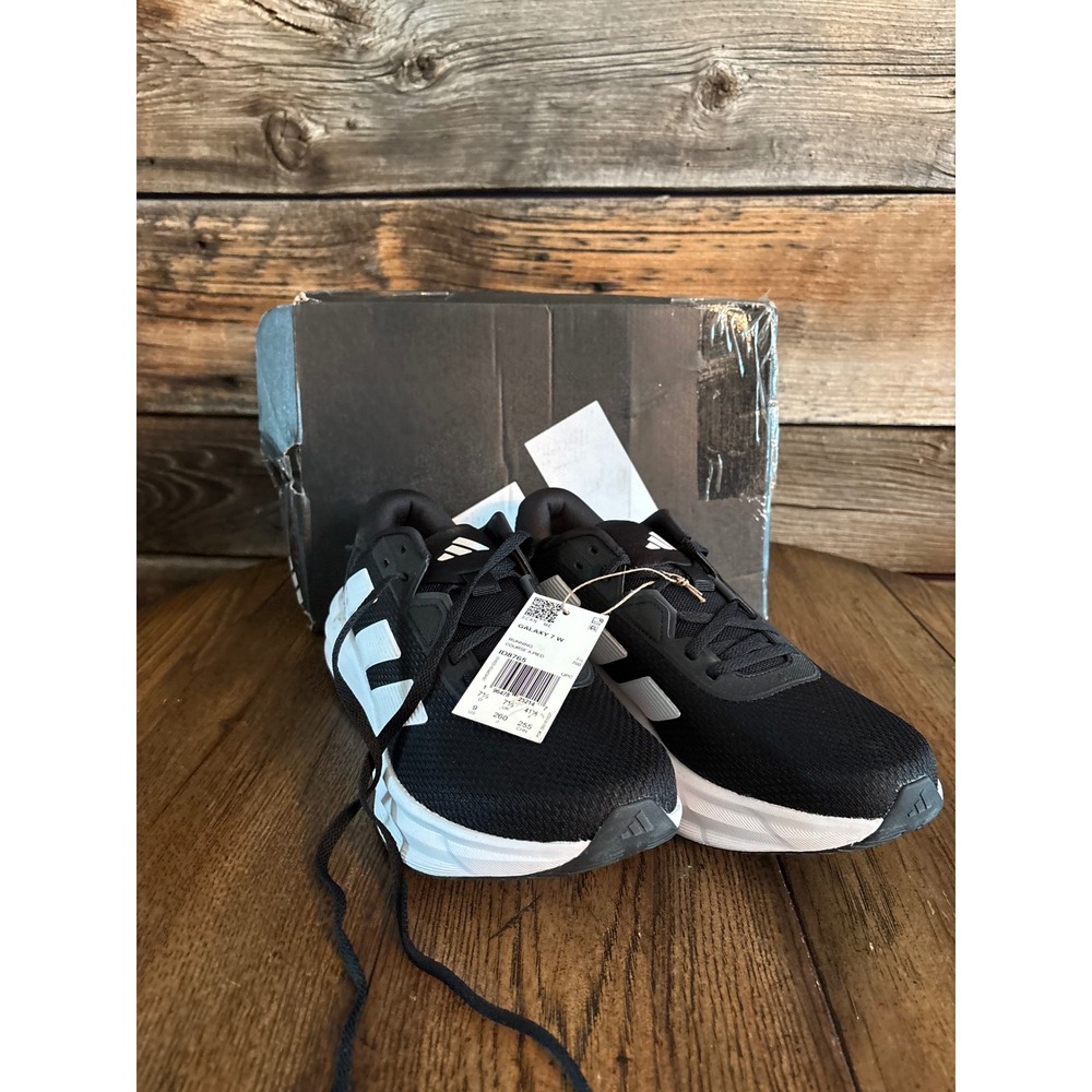 Adidas Galaxy‎ 7 W Womens Running Shoes Black White Sneakers ID8765 Size 9